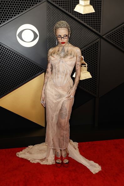 Doja Cat attends the 66th GRAMMY Awards at Crypto.com Arena on February 04, 2024 in Los Angeles, California. 