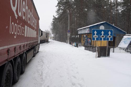 The Three Sisters Cafe is seen near the Ukrainian border with Russia and Belarus.