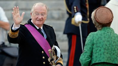 King Albert II Of Belgium, & Inauguration Of King Philippe on July 21, 2013 in Brussels, Belgium.
