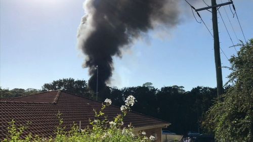 Thick plumes of dark smoke alerted residents for kilometres that something had caught alight on the motorway.