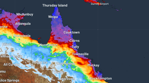 Coastal areas from Rockhampton all the way to the top end are set to receive a barrage of rain this week in Queensland.