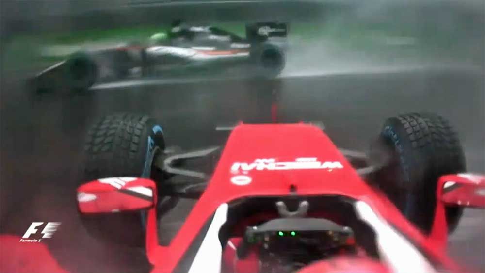 Formula One: Chaotic Brazilian GP halted after Raikkonen crash