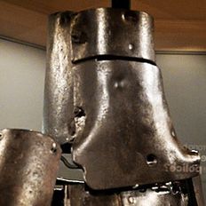 Ned Kelly's armour at the State Library Victoria (Joe Armao/The Age)