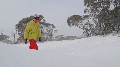 Temperatures dropped to minus one degree this morning. Picture: Thredbo