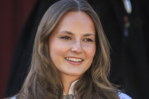 OSLO, NORWAY - MAY 17: Princess Ingrid Alexandra of Norway attends the Norwegian Constitution Day with the children's parade at their residence Skaugum on May 17, 2025 in Oslo, Norway. (Photo by Per Ole Hagen/Getty Images)