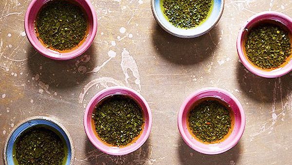 Chimmichurri sauce for grilled meats