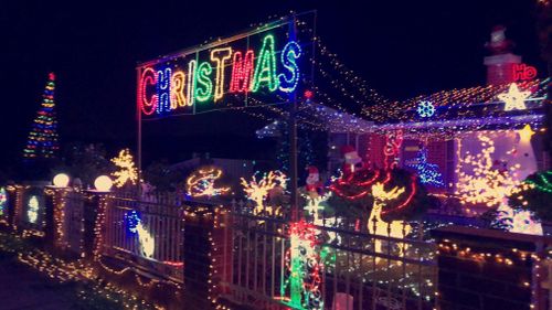 Mr Reddy planned to use this year's lights display to raise money for charity.