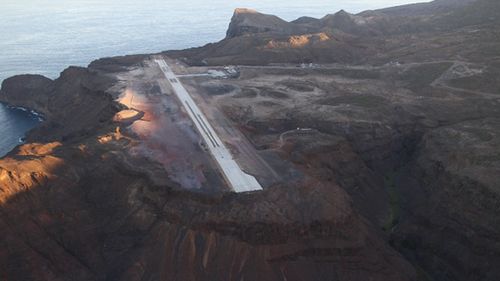 A view of the runway, which is prone to dangerous windshear. Source; St Helena Tourism