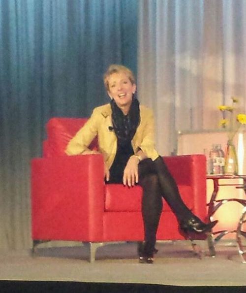 Darlene Daggett speaking at a TV event in 2014. (Twitter)