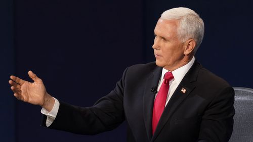 Vice President Mike Pence during the debate with Kamala Harris.