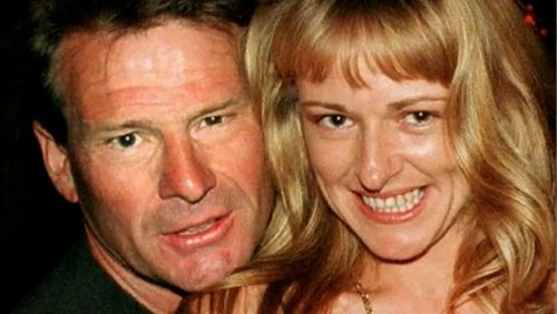 Sam Newman and his wife Amanda Brown.