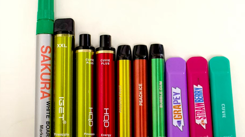 Vapes range in sizes and can resemble a pen or USB. Professor Peters said these are a few he has come across. 