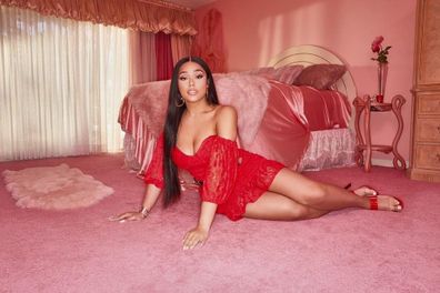 Jordyn Woods photo shoot boohoo