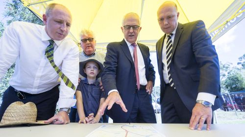 The $150 million for the Murrumba Downs section north of Brisbane, which sits in Peter Dutton's electorate, will create new entry and exit ramps on the highway. Picture: AAP.