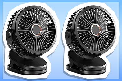 9PR: Portable Mini Rechargeable Clip-on Fan 