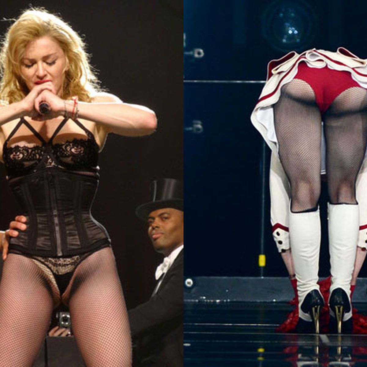 Look away! Madonna's on-stage frontal wedgie - 9Celebrity
