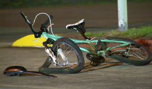 The bike was destroyed in the incident.