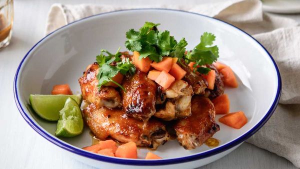 Papaya chicken wings