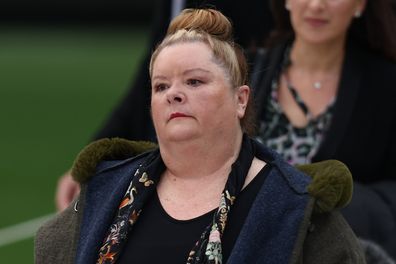 Magda Szubanski attends the state memorial service for former Australian cricketer Shane Warne at the Melbourne Cricket Ground on March 30, 2022 in Melbourne, Australia. Warne died suddenly aged 52 on Friday 4 March while on holiday in Thailand. 