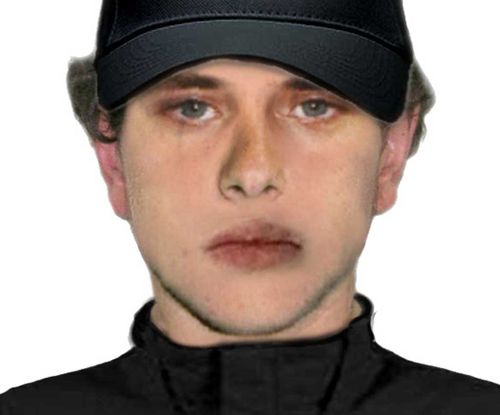 A computer generated FACE image of the suspect. (Victoria Police)