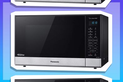 9PR: Panasonic 32L 1100W Inverter Sensor Microwave Oven, Black