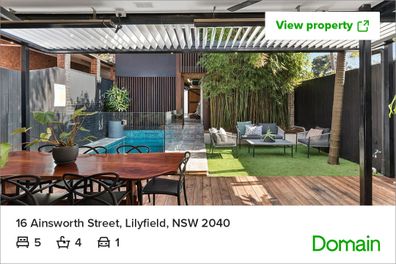 Real estate Domain house Sydney house auction luxury pool