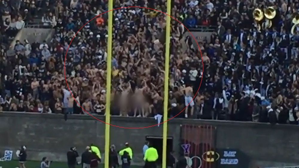 Yale students' naked support works a treat
