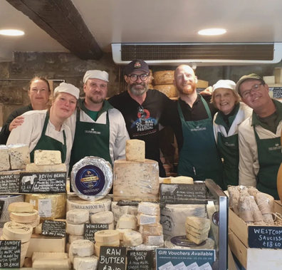 Hugh Jackman at cheese shop in UK 