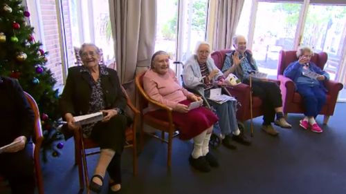 Residents at Emmavale Gardens Nursing Home were thrilled to receive their cards. (9NEWS)
