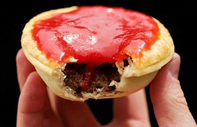 Meat pie stock image