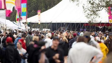 Police charged two men with sexually touching without consent at Splendour in the Grass.