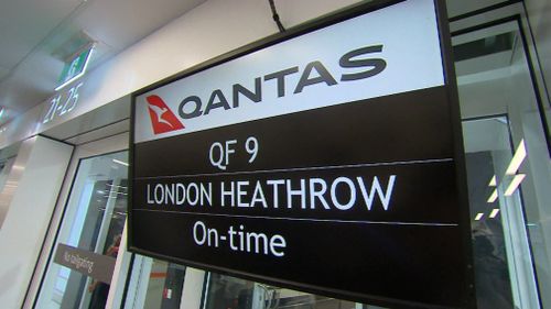 A flight time information board. (9NEWS)