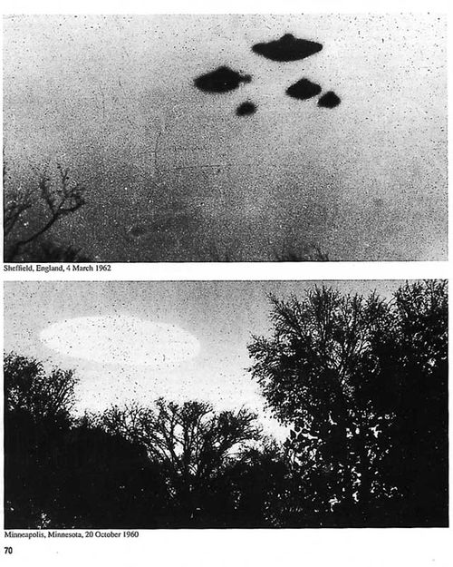 CIA file photos of unidentified objects in the sky over Britain. Source: CIA