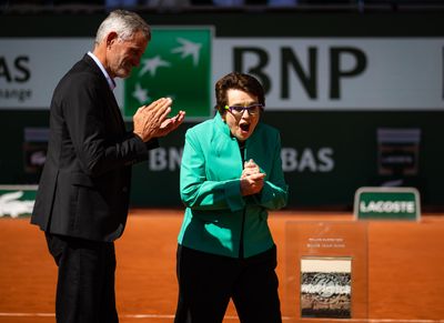 Billie Jean King honoured 50 years on from triumph