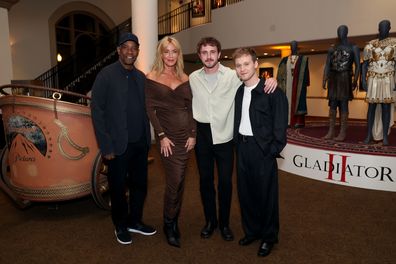 Denzel Washington, Connie Nielsen, Paul Mescal and Fred Hechinger