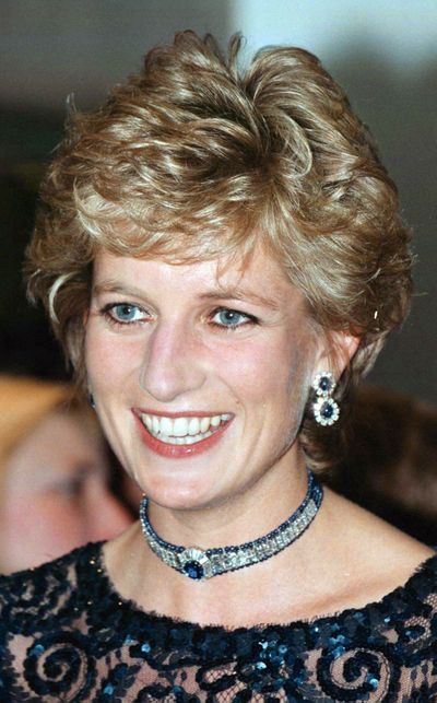 Diana's double drop sapphire cluster earrings