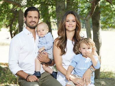 Prince Carl Philip and Princess Sofia with their two sons