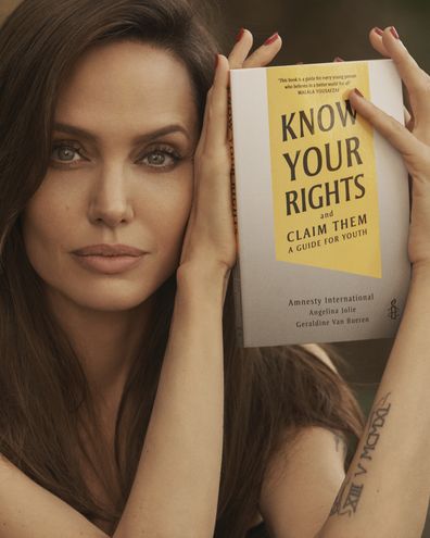 Angelina Jolie has co-written a book with Amnesty International, called Know Your Rights and Claim Them