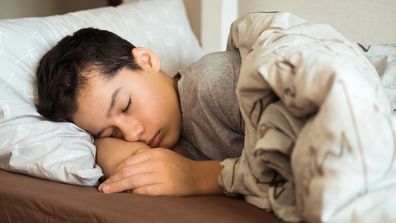 Sleeping teenager