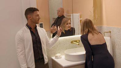 Shaynna Blaze Darren Palmer Jimmy and Tam bathroom The Block 2020