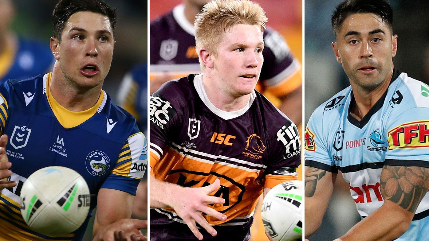 The Broncos will reportedly chase Mitchell Moses or Shaun Johnson with the money saved from Tom Dearden&#x27;s departure. (Getty)