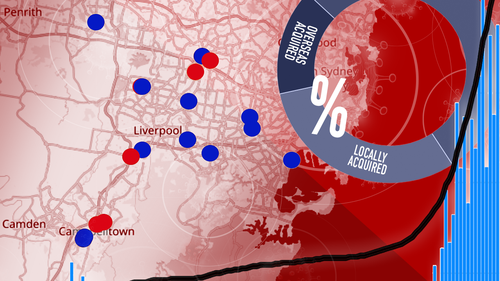 Interactive: Australia's coronavirus cases by numbers and hotspot locations