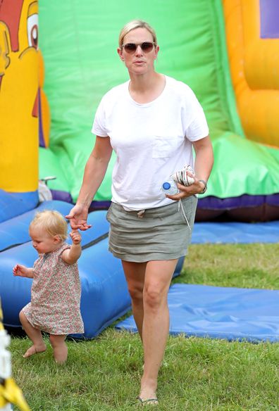 Lena Tindall seen walking with mother Zara 