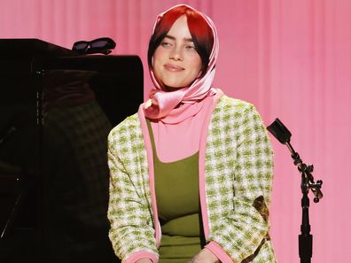 Billie Eilish performs onstage during the 66th GRAMMY Awards at Crypto.com Arena on February 04, 2024 in Los Angeles, California. 