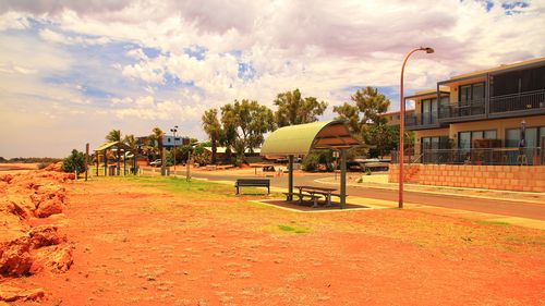 Ville isolée d'Onslow, Australie occidentale.