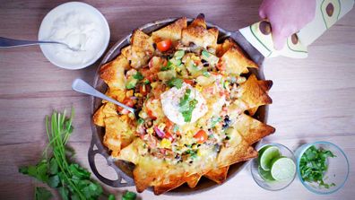 Easy one pan nachos recipe