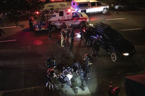 One person is dead after a shooting during protests in downtown Portland on Saturday night (local time).