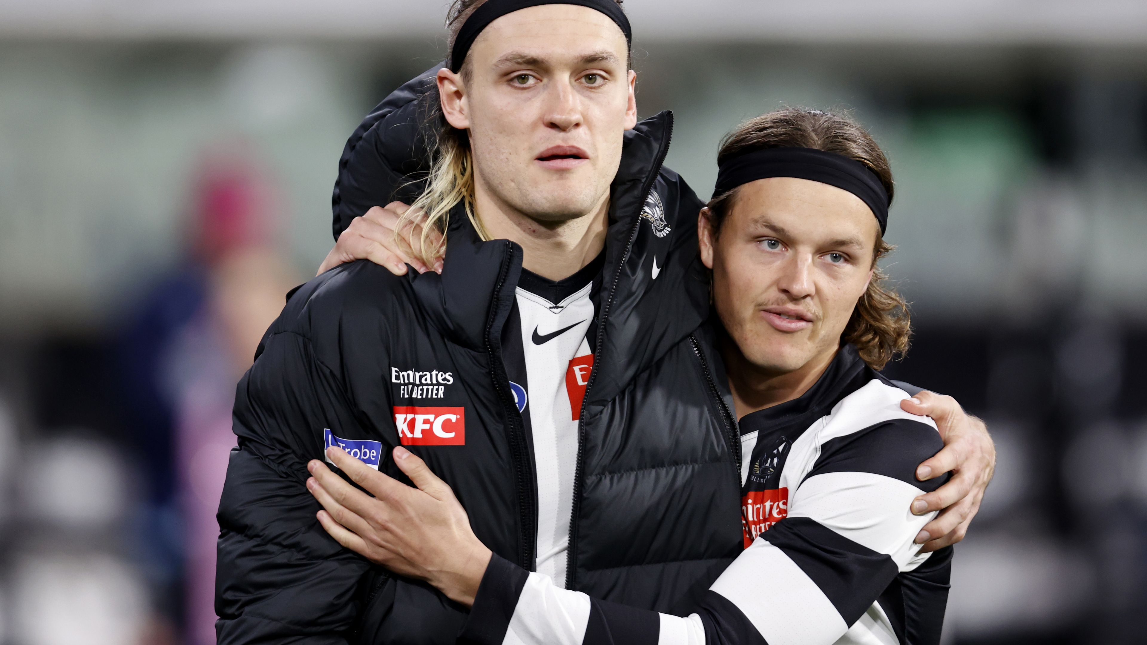 Collingwood's flag hopes dealt another huge blow as Darcy Moore suffers hamstring injury