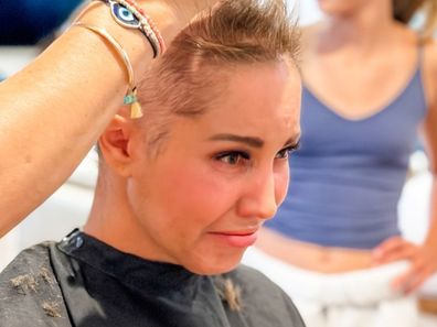 Lynette Bolton shared an update with her followers about her battle with breast cancer as she shaved her head.