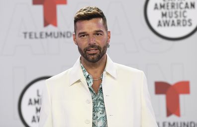 Ricky Martin arrives at the Latin American Music Awards at the BB&T Center on Thursday, April 15, 2021, in Sunrise, Florida